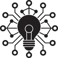 Innovation concept with tech bulb design vector