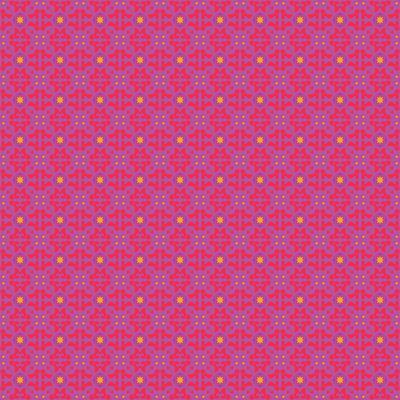 A pink and yellow pattern with small dots