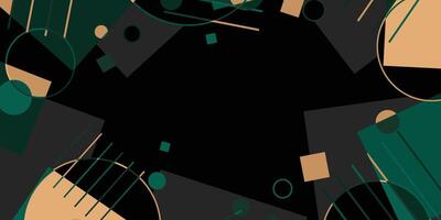 Abstract background with geometric shapes and circles vector
