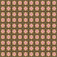 A black and pink pattern with a large square in the center vector
