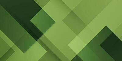 Abstract green overlap square 3D background. Simple papercut pattern design. vector