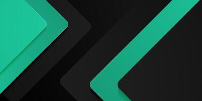 Abstract dark green overlap papercut background. Simple arrow square theme pattern with shadow. vector