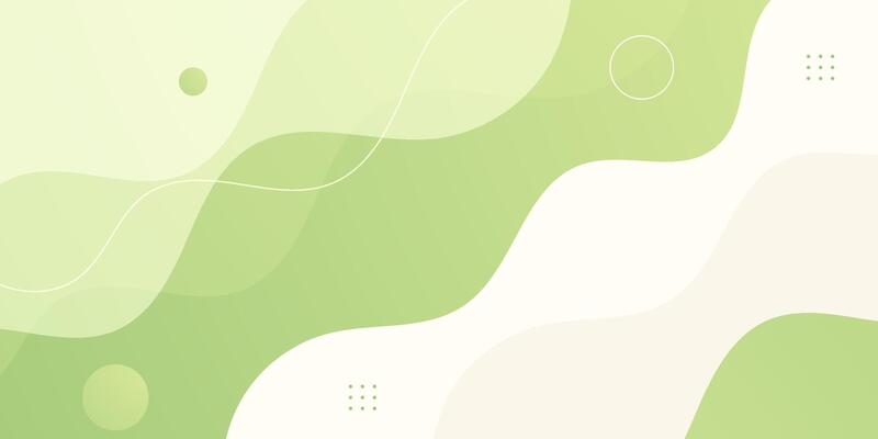 Abstract colorful green wave banner background design. Simple fluid wave pattern background.