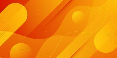 Abstract colorful orange dynamic pattern background. Simple geometric shapes pattern design. vector