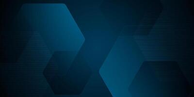 Abstract dark blue hexagonal background. Simple overlap hexagon pattern background. vector