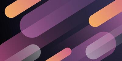 Abstract colorful dynamic shapes on dark color background. Trendy shapes pattern combination. vector