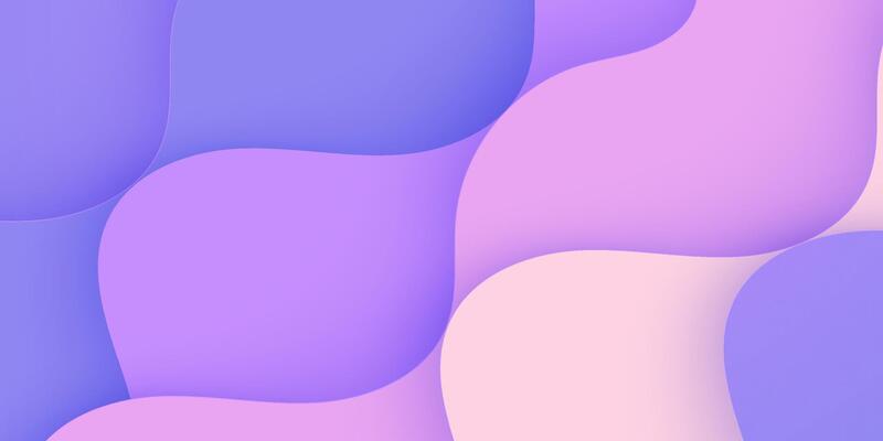 Abstract colorful realistic wave purple gradient background. Simple and trendy wave pattern design.