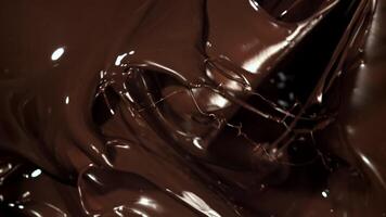 Chocolate is stirred with a whisk. Filmed on a high-speed camera at 1000 fps. High quality FullHD footage video