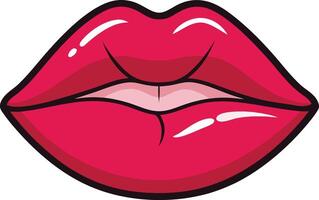 Bold, vivid, and utterly captivating lips vector