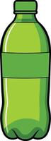 Green Bottle, its emerald liquid shimmering invitingly within vector