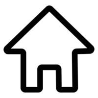 Web home flat icon for apps and websites vector