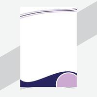 Letterhead template in Abstract style design vector