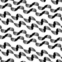 a black and white isolated geometry line pattern with optical illusions vector