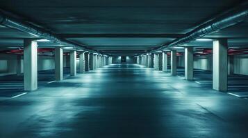 Serenity of Empty Parking Lot in Soft Light Showcase photo