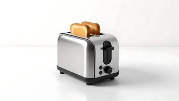 A toaster with two slices of bread on it photo
