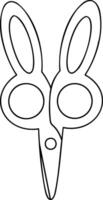 Scissors with simple design, perfect for crafting and cutting tasks vector