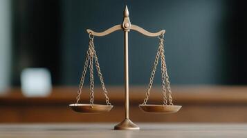 A scale with two scales on top of it photo