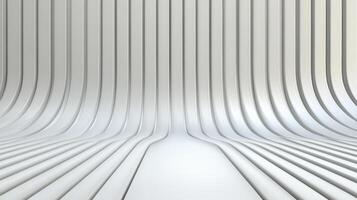 3d rendering of a white room with a white wall photo