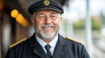 A man in a uniform smiling photo