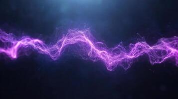 A purple light wave is shown in the background photo