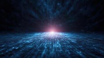 Abstract background of a glowing light in a dark room photo