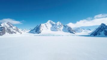 An image of a mountain range with snow photo