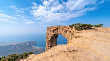 The arch of the sea in the middle of the ocean in the middle of the world photo