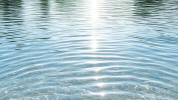A close up of a lake with water ripples photo