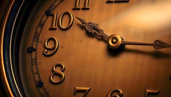 a close up of a clock with numbers on it photo