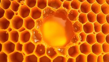 a close up view of an orange object photo