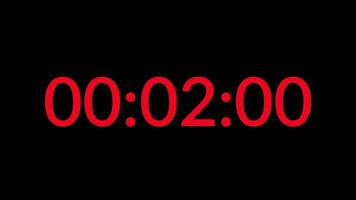 5 second countdown timer with red numbers digital timer suitable for presentations, websites, and educational content creation video