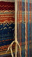 close up view of a weaving machine photo