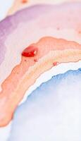 close up of a piece of paper with a red substance on it photo