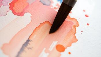 close up of a pen on a piece of paper photo