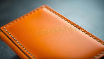close up of a wallet on a table photo