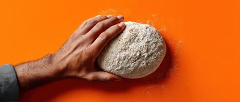 Baking delight dough shaping skills in a vibrant kitchen food photography hands-on crafting photo