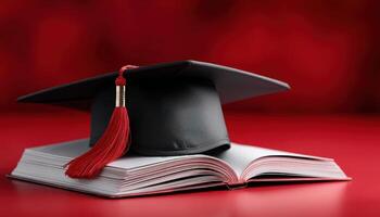 Graduation celebration university campus conceptual image academic environment close-up achievement photo
