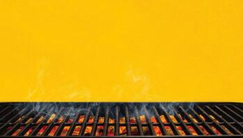 Grilling charred corn on the bbq outdoor dining scene captivating culinary content smoky atmosphere photo