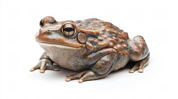 Vibrant Frog Isolated on White Background for Nature Lovers and Wildlife Enthusiasts photo