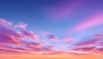 Vibrant sunset skies over serene landscape atmospheric photography nature aesthetic viewpoint photo