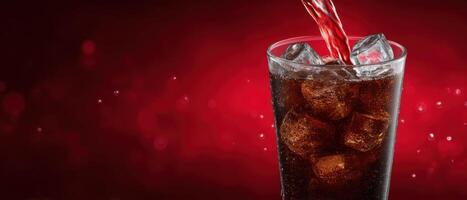 Refreshing sparkling beverage poured into glass indoor setting captivating drink photography photo