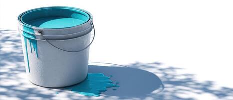 Cyan paint spill action clean surface visual art creative studio low angle textured aesthetics photo