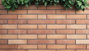 Urban serenity a tranquil wood terrace surrounded by vintage brick buildings photo