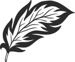 Feather quill pen with detailed texture represents writing, creativity, literature, poetry, and history, making it a perfect design element for various projects vector