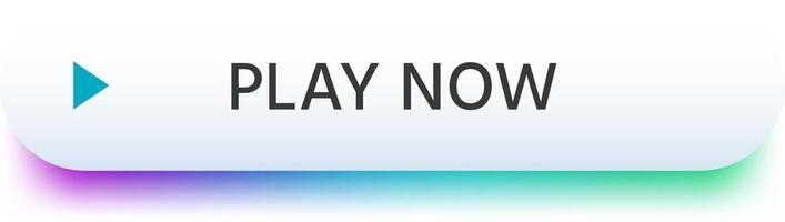 Play now button with a play symbol is inviting users to start playing a or game immediately, offering instant entertainment and engagement vector