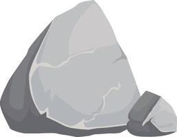 Large gray rocks forming a natural wall, offering a rugged backdrop with textures that convey strength and stability for various design projects vector