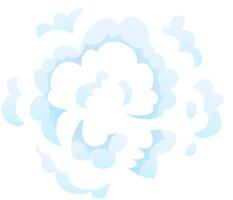 Abstract cloud pattern featuring soft, swirling blue shapes on a white background. The design evokes a sense of tranquility and fluidity, ideal for backgrounds or creative projects vector