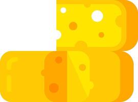 Slices of yellow cheese with holes are stacked, forming a pile, suggesting a concept of abundance and deliciousness, perfect for food related projects vector