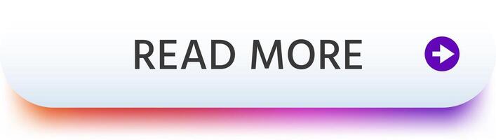 Purple and orange gradient bar featuring a read more button, encouraging users to discover additional content, complemented by a right arrow for seamless navigation vector