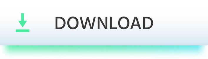 Green download icon with arrow pointing down and the word download written next to it, over a gradient background going from light blue to turquoise vector